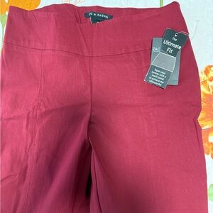 Zac & Rachel Women's Burgundy Trousers